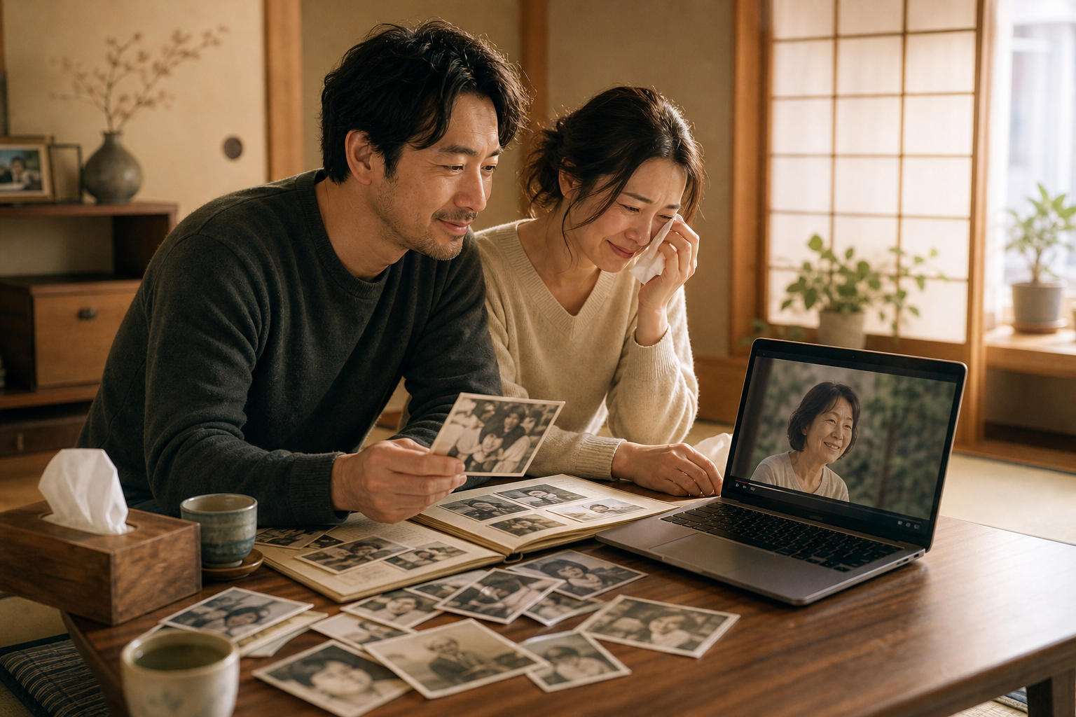 メモリアルムービーが遺族の心を支えるメリットのイメージ