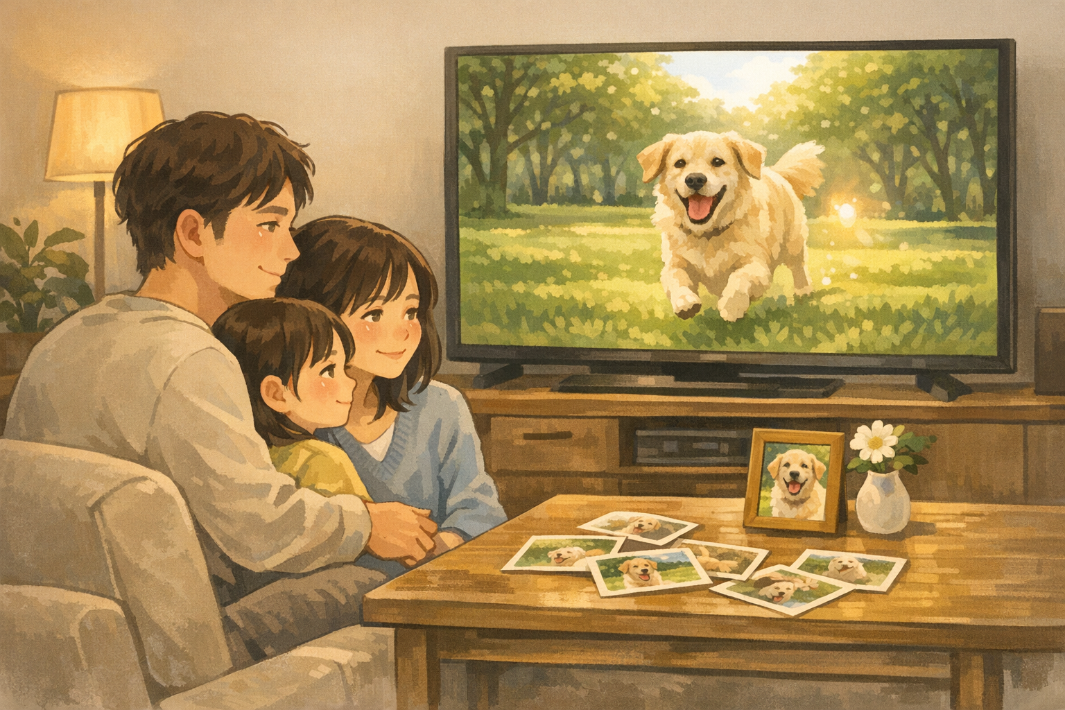 ペットのメモリアルムービーのイメージ
